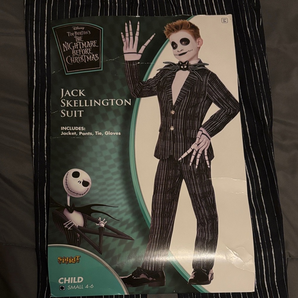Jack Skellington Kids Costume - Black and White